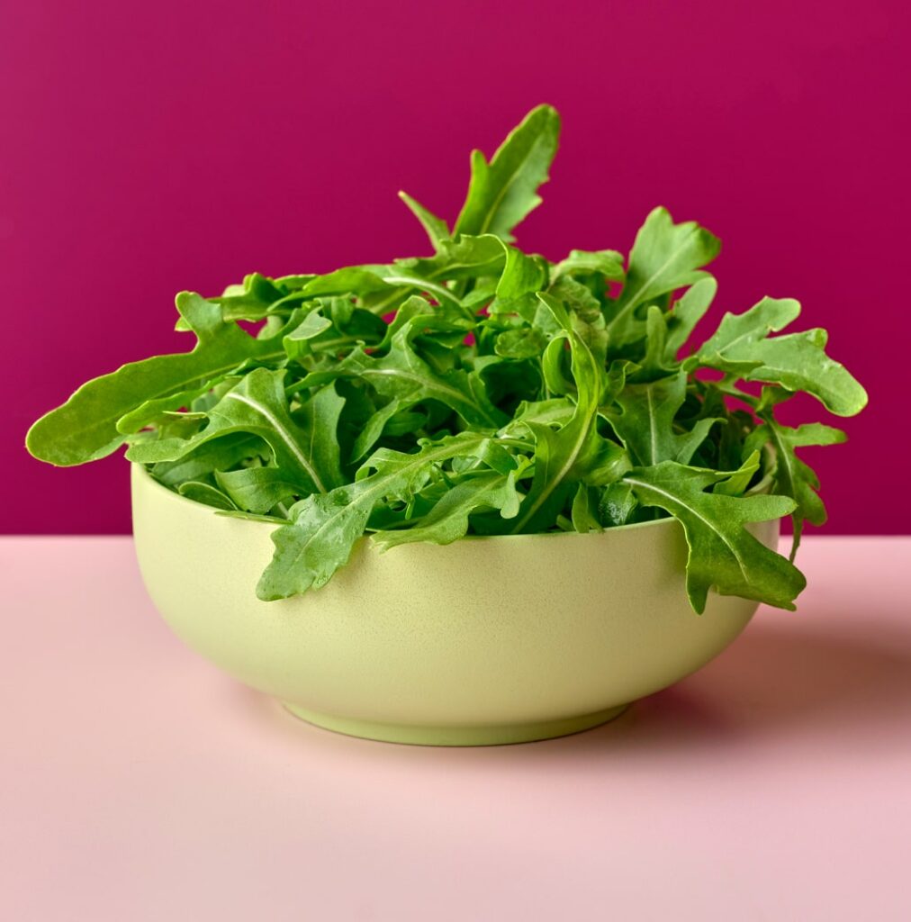 a bowl of wild rocket